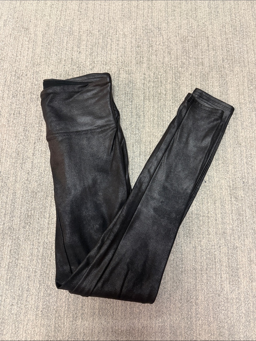 Spanx Black Faux Leather Leggings